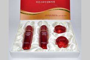 Набор косметики из 4-х предметов (Rose Set) с Кэсонским корё инсамом Korea POMHYANGGI Joint Corp. (DPRK)